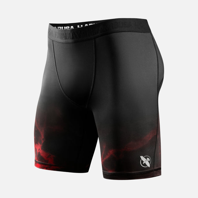Pantaloncini a compressione Hayabusa x UFC BJJ – Nero/Rosso