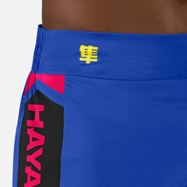 Hayabusa Muay-Thai-Shorts Icon – Blau/Gelb