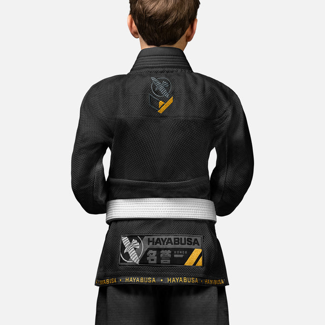 Kimono de BJJ Hayabusa Ascend Criança – Preto