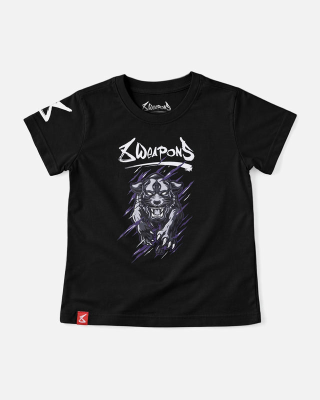 8 WEAPONS T-Shirt Beastial Panther – Schwarz/Lila