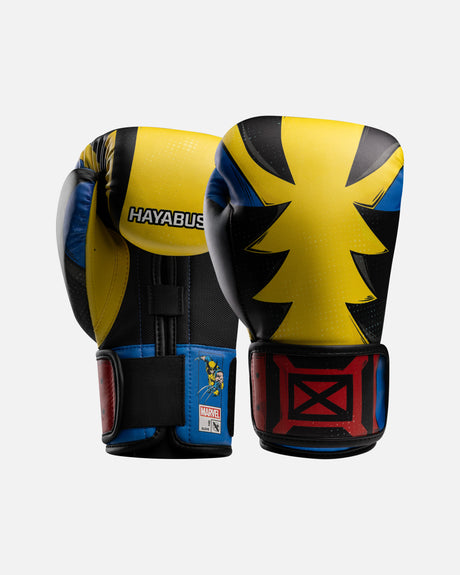 Guantoni da boxe Hayabusa Marvel Classic Wolverine giallo/nero/blu