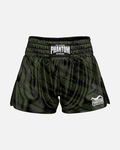 Pantaloncini Muay Thai Phantom Athletics Tiger Camo – Grigio