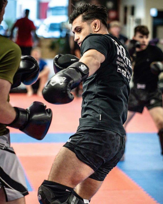 Pantaloni scurți MMA Phantom Athletics Fusion – Panther Negru