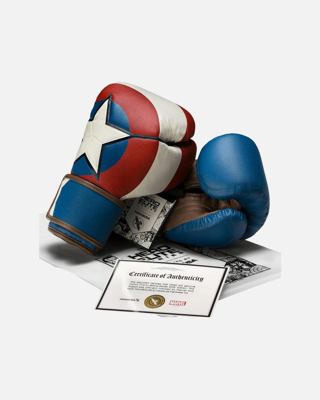 Hayabusa x Marvel Boxningshandskar Captain America – Röd/Vit/Blå