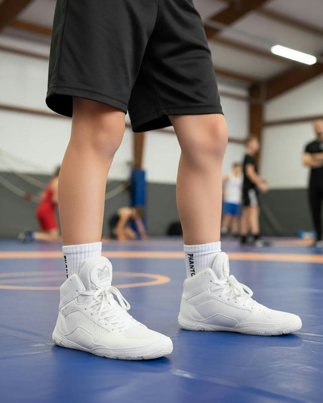 Phantom Athletics Buty zapaśnicze Tactic Dziecięce – Białe