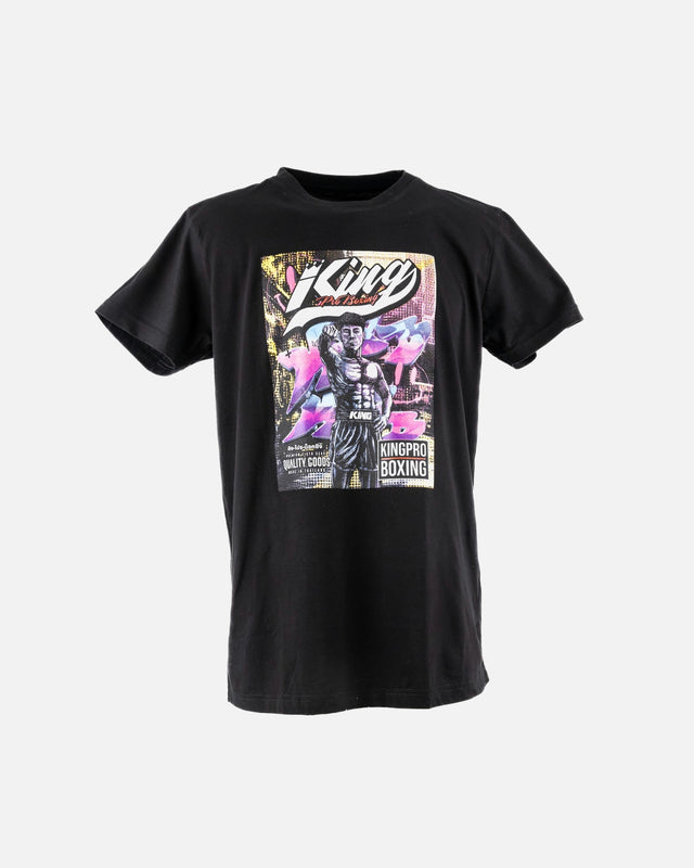 King Pro Boxing T-shirt Comic – Nero