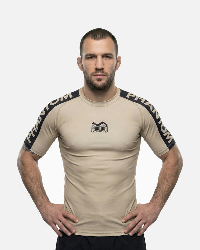 Rashguard Phantom Athletics EVO Apex Maniche Corte - Sabbia