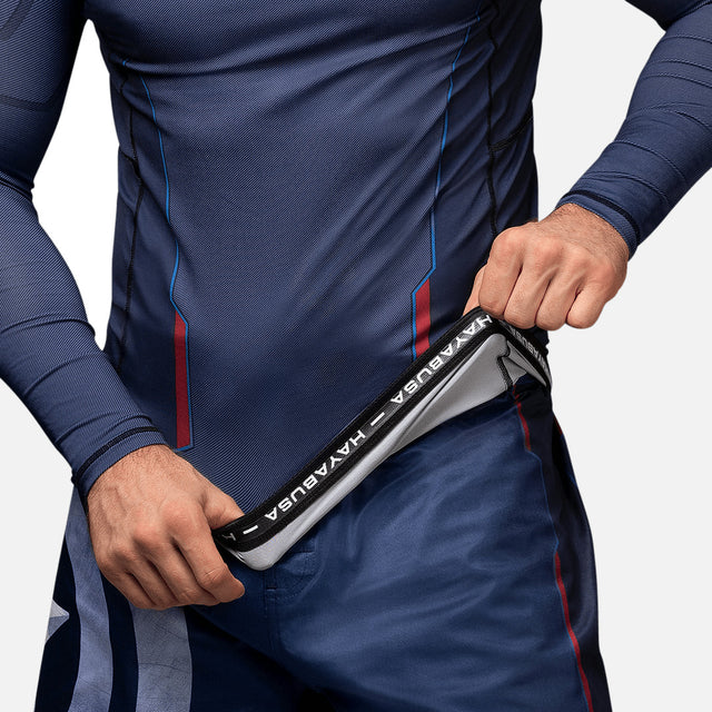 Marvel Rashguard Captain America Långärmad - Blå