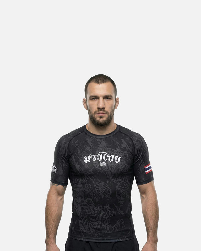 Rashguard Phantom Athletics Muay Thai – Negro/Gris