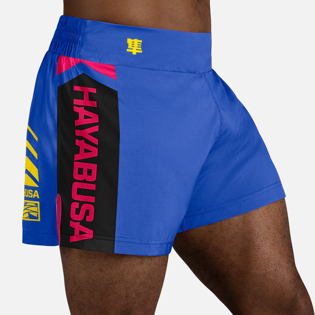 Hayabusa Muay-Thai-Shorts Icon – Blau/Gelb