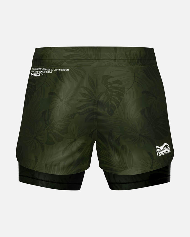 Spodenki MMA Phantom Athletics Fusion 2in1 Jungle – Zielone