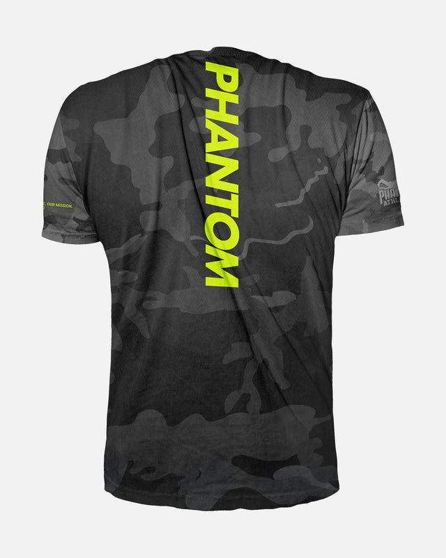 Phantom Athletics Trainingsshirt EVO Neon – Sort Camo/Neon