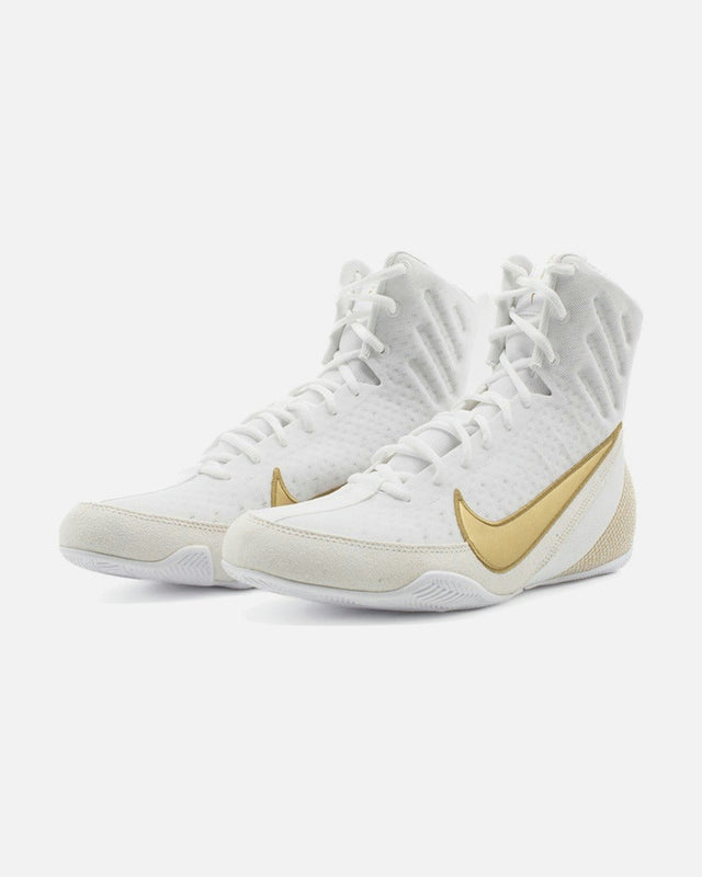 Chaussures de boxe Nike Machomai 3 – Blanc/Or