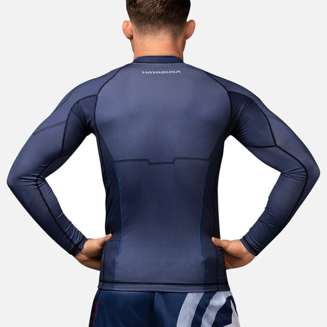 Marvel Rashguard Captain America Långärmad - Blå