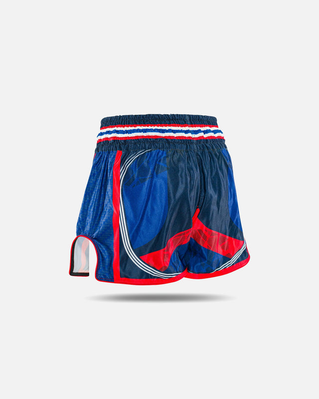 Muay Thai trenky King Pro Boxing Flag – Modré