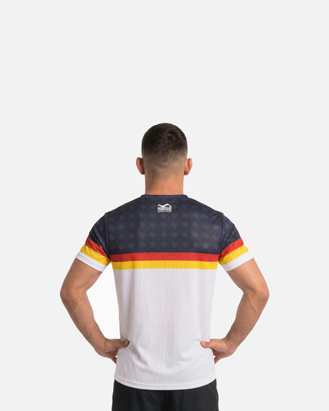 Koszulka Phantom Athletics EVO+ Germany ECP – Biała/Czarna/Czerwona/Złota