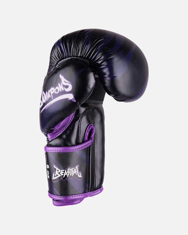 8 WEAPONS Kids' Boxing gloves Beastial Panther – Black/Purple