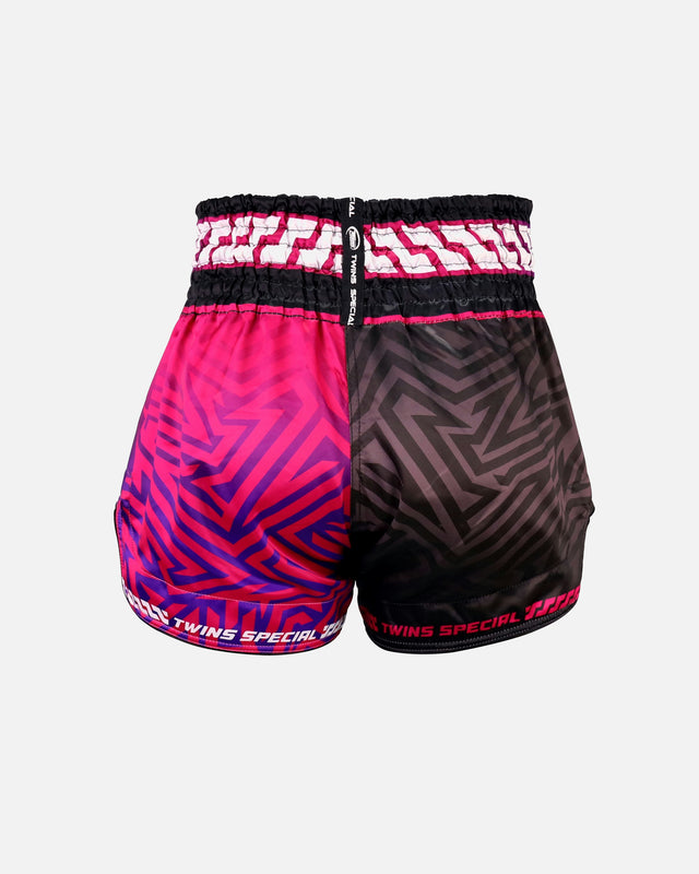 Twins Muay Thai shorts TTBL Maze – Lyserød