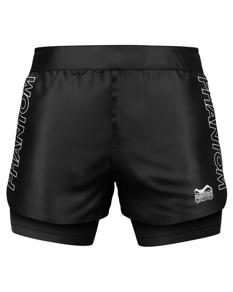 Phantom Athletics Compressie Shorts Fusion-R 2in1 Ranked - Blauw
