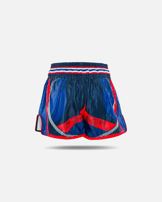 Muay Thai trenky King Pro Boxing Flag – Modré