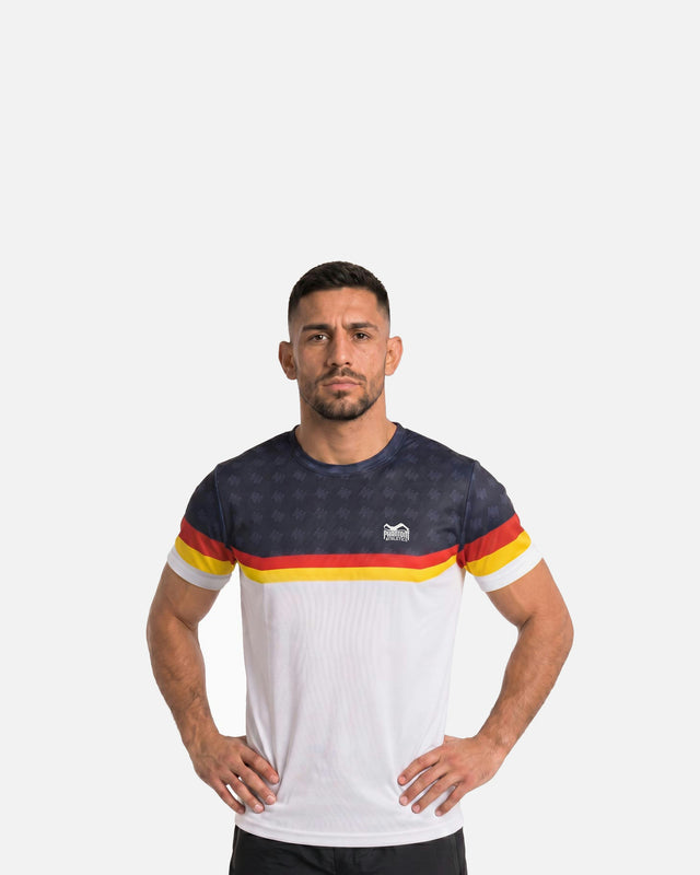 Koszulka Phantom Athletics EVO+ Germany ECP – Biała/Czarna/Czerwona/Złota