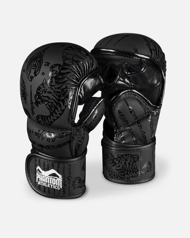 Rękawice MMA Phantom Athletics Sparingowe Muay Thai – Czarne