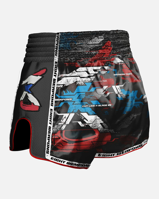 Pantaloncini Muay Thai 8 WEAPONS Cut Like A Blade 2.0 – Nero