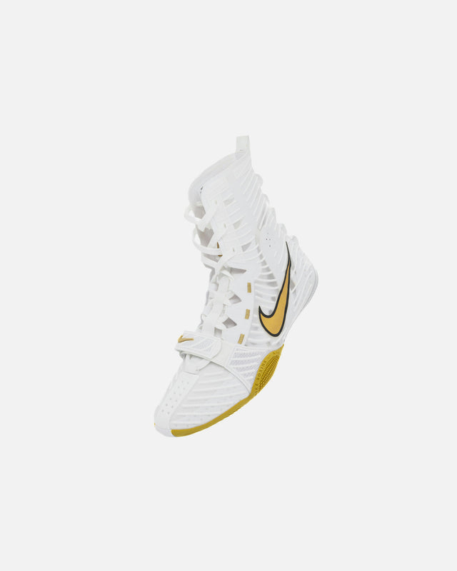 Botas de boxeo Nike HyperKO 3 – Blanco/Oro