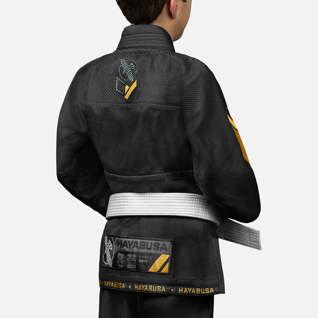 Kimono de BJJ Hayabusa Ascend Criança – Preto