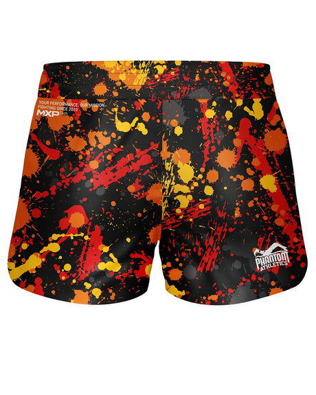 Phantom Athletics MMA Shorts Fusion Splatter - Rood