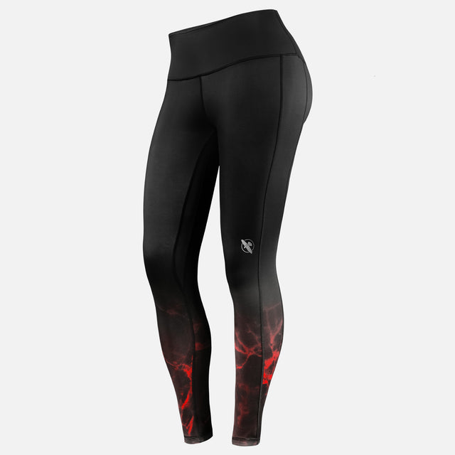 Leggings de BJJ Hayabusa x UFC para mujer – Negro/Rojo
