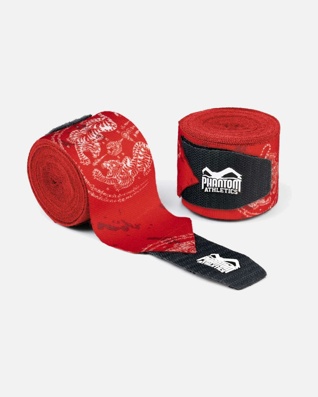 Bandaje de box Phantom Athletics Sak Yant – Alb