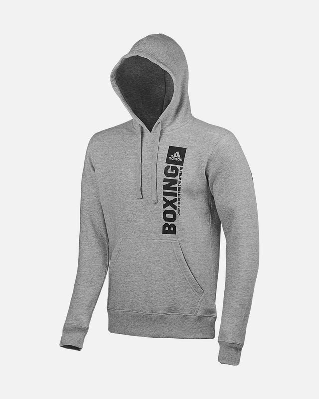 Adidas Hoodie Community Vertical Boxing – Šedá/Černá