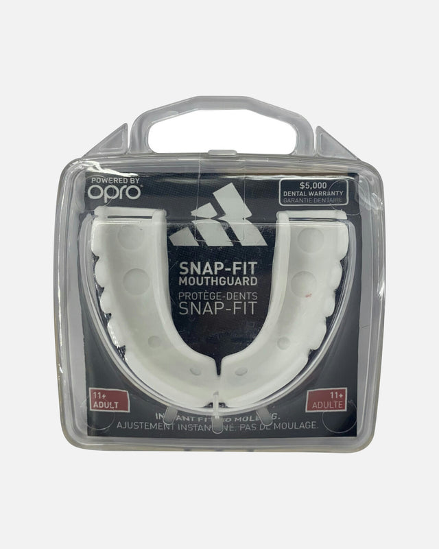 Protector bucal Adidas OPRO Gen4 Snap-Fit – Blanco