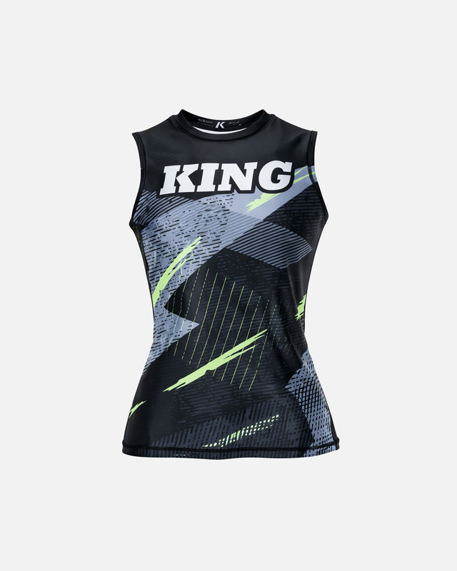 King Pro Boxing Rashguard Shadow 2 til kvinder - Sort