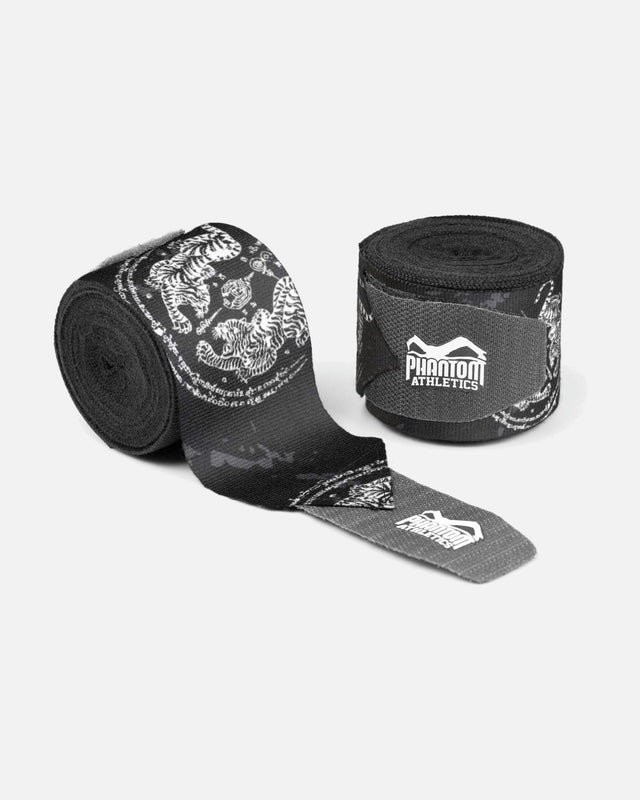 Bandaje de box Phantom Athletics Sak Yant – Alb