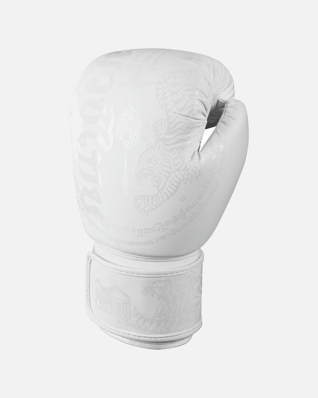 Mănuși de box Phantom Athletics Muay Thai – Alb Frost