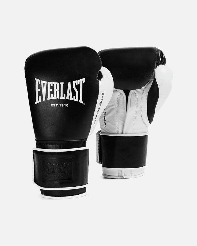 Gants de boxe Everlast Powerlock Pro OG – Noir/Blanc