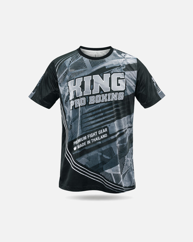 King Pro Boxing T-Shirt Flag Tee - Sort