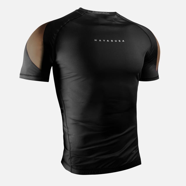 Rashguard Hayabusa Pro Ranked Maniche Corte – Marrone