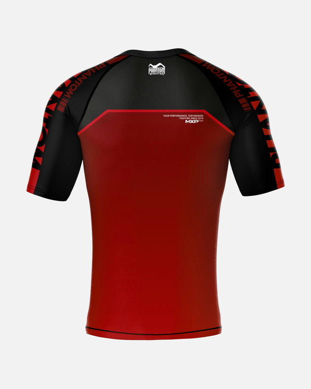 Phantom Athletics Rashguard EVO Apex Korta Ärmar – Röd