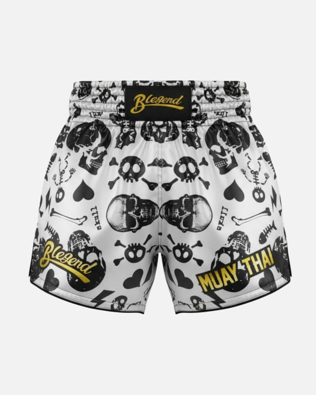 Pantaloni scurți Muay Thai Blegend Legend – Negru