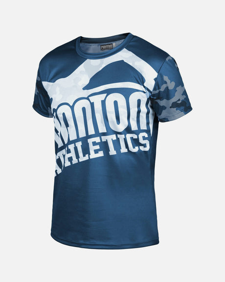 Phantom Athletics EVO Warfare Training T-shirt – Navy Blue Camo