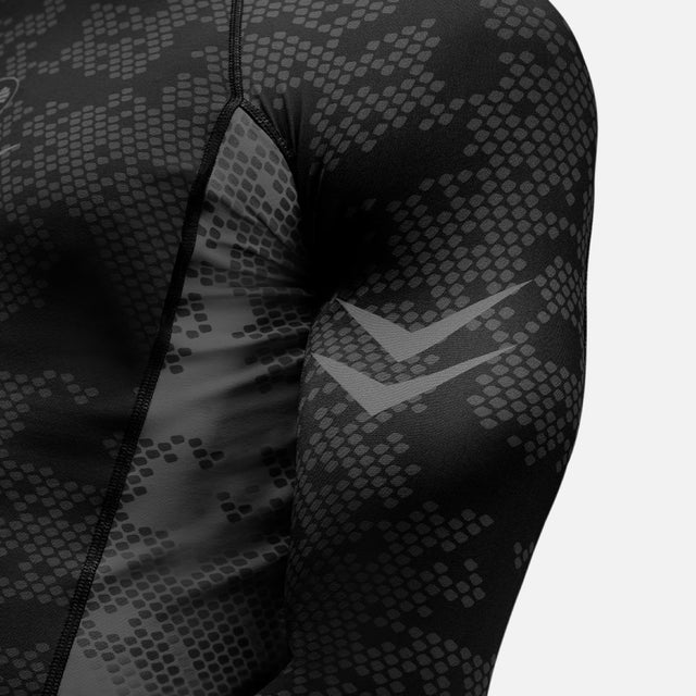 Rashguard Hayabusa Ranked Manga Larga – Negro
