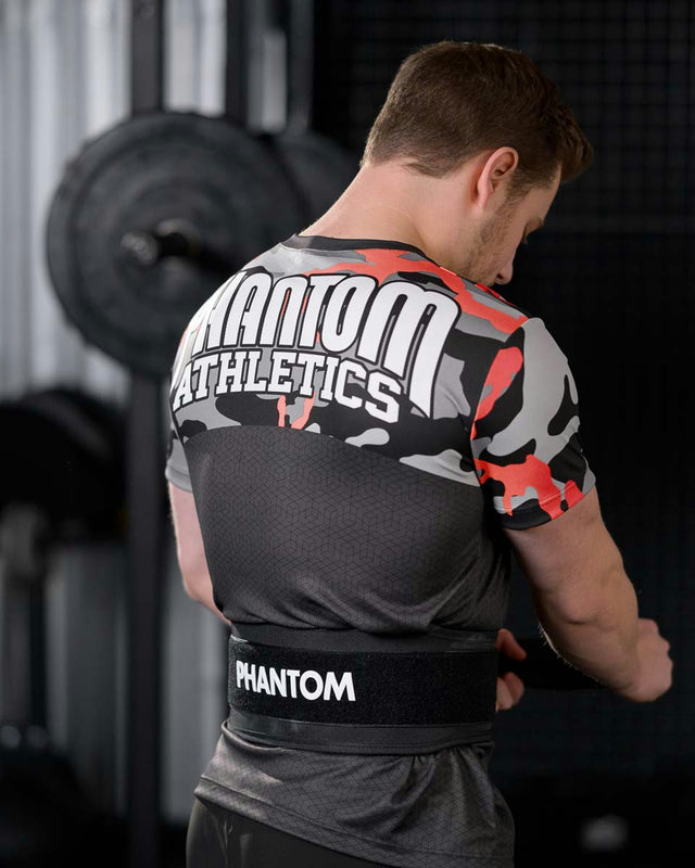 T-shirt d'entraînement Phantom Athletics EVO Camo – Rouge
