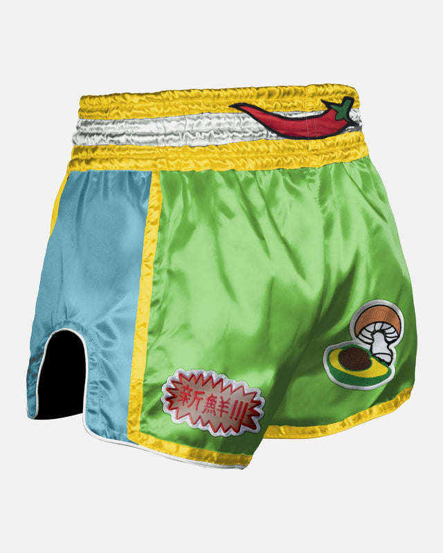 Pantaloni scurți Muay Thai 8 WEAPONS Yummy – Verde