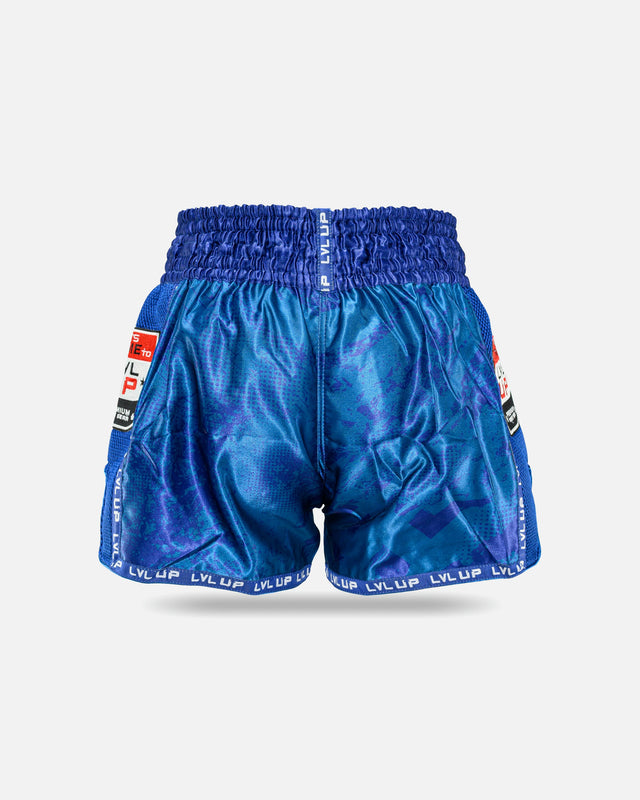 Pantaloncini Muay Thai LVL UP Stadium – Blu