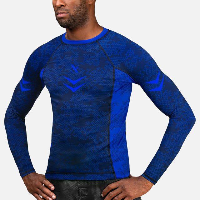 Rashguard Hayabusa Ranked Maniche Lunghe – Blu