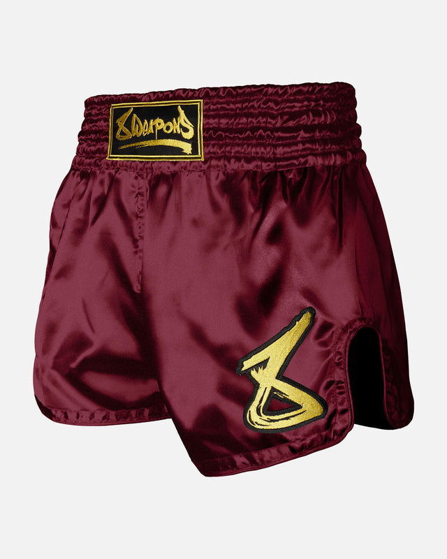 8 WEAPONS Muay-Thai-Shorts Strike – Bordeaux