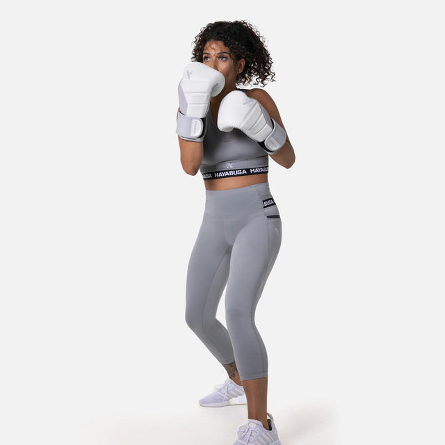 Leggings Hayabusa High Rise 3/4 Mujer - Gris
